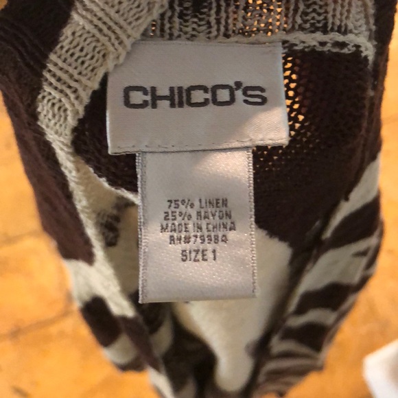 Chico’s Brown & tan cardigan - Picture 4 of 4